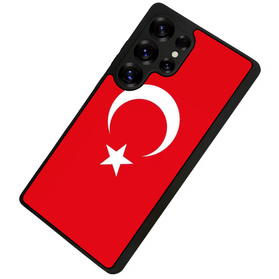 Samsung Galaxy S25 Ultra Uyumlu Türk Bayragi Tasarımlı Glossy Premium Kılıf