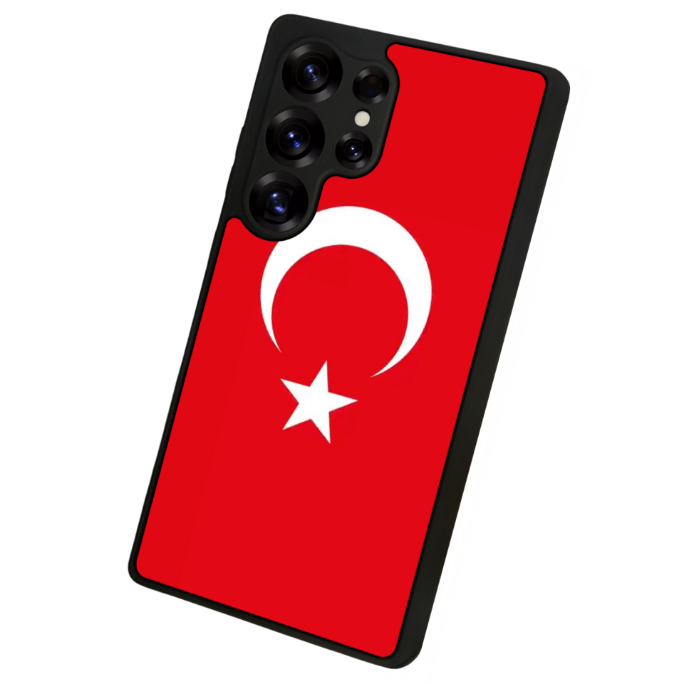 Samsung Galaxy S25 Ultra Uyumlu Türk Bayragi Tasarımlı Glossy Premium Kılıf