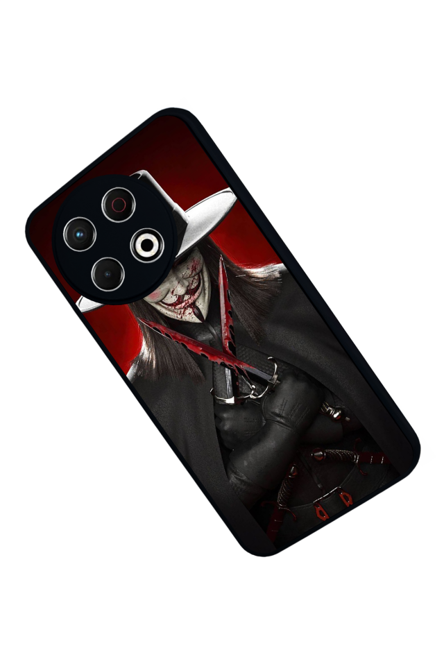 Tecno Spark 30 Pro Uyumlu Vendetta Tasarımlı Glossy Premium Kılıf