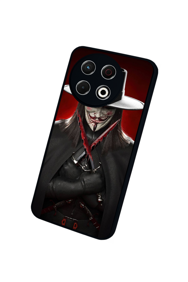 Tecno Spark 30 Pro Uyumlu Vendetta Tasarımlı Glossy Premium Kılıf