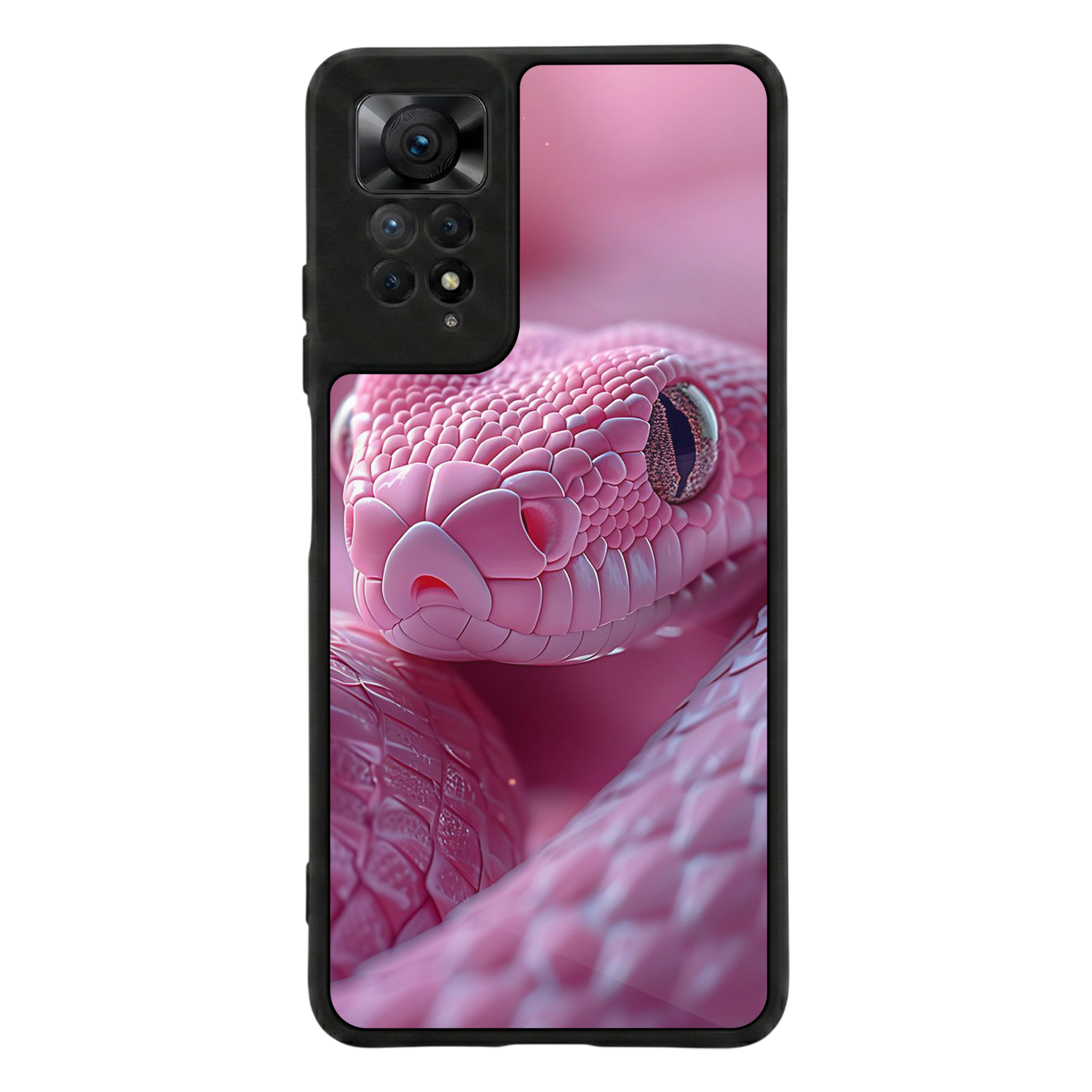 Xiaomi Redmi Note 11 Pro Uyumlu Yılan Tasarımlı Glossy Premium Kılıf