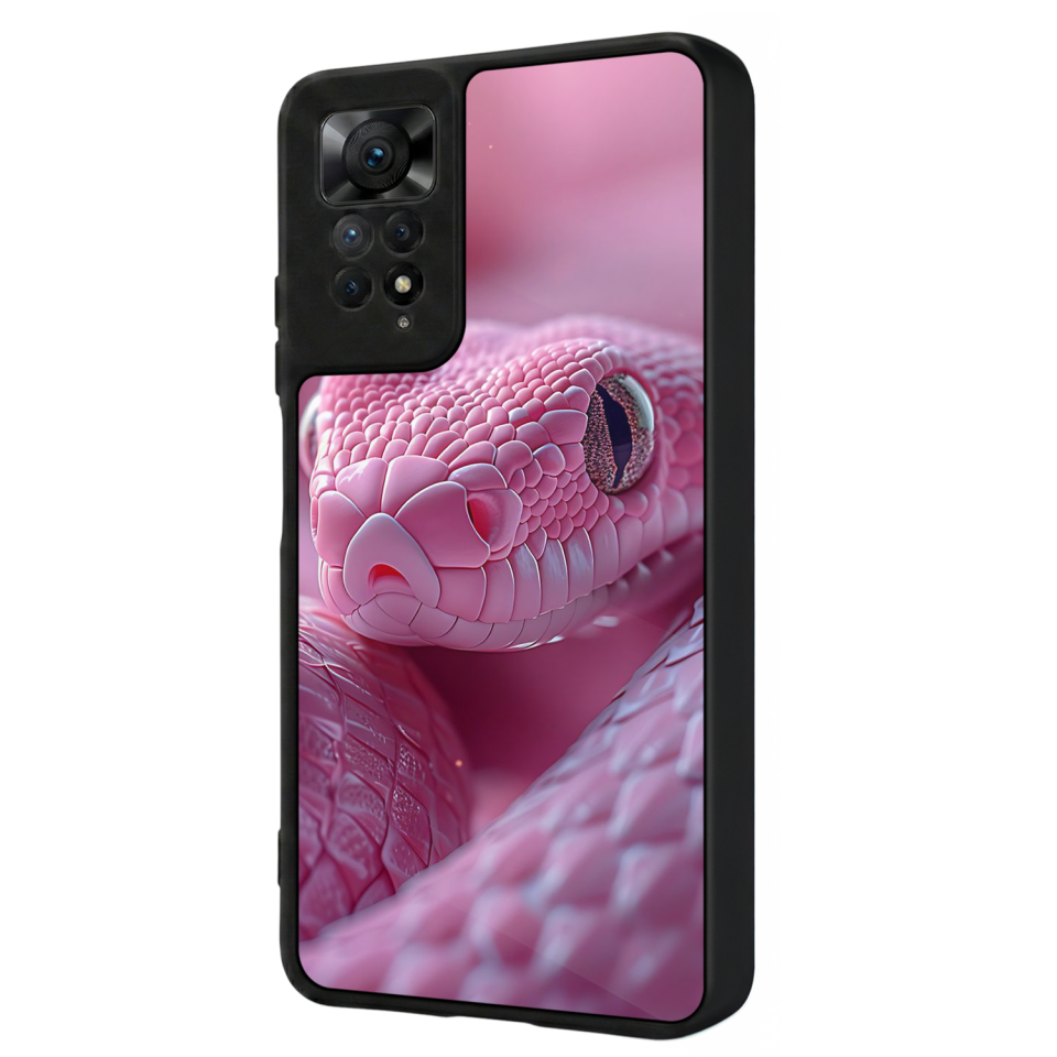 Xiaomi Redmi Note 11 Pro Uyumlu Yılan Tasarımlı Glossy Premium Kılıf