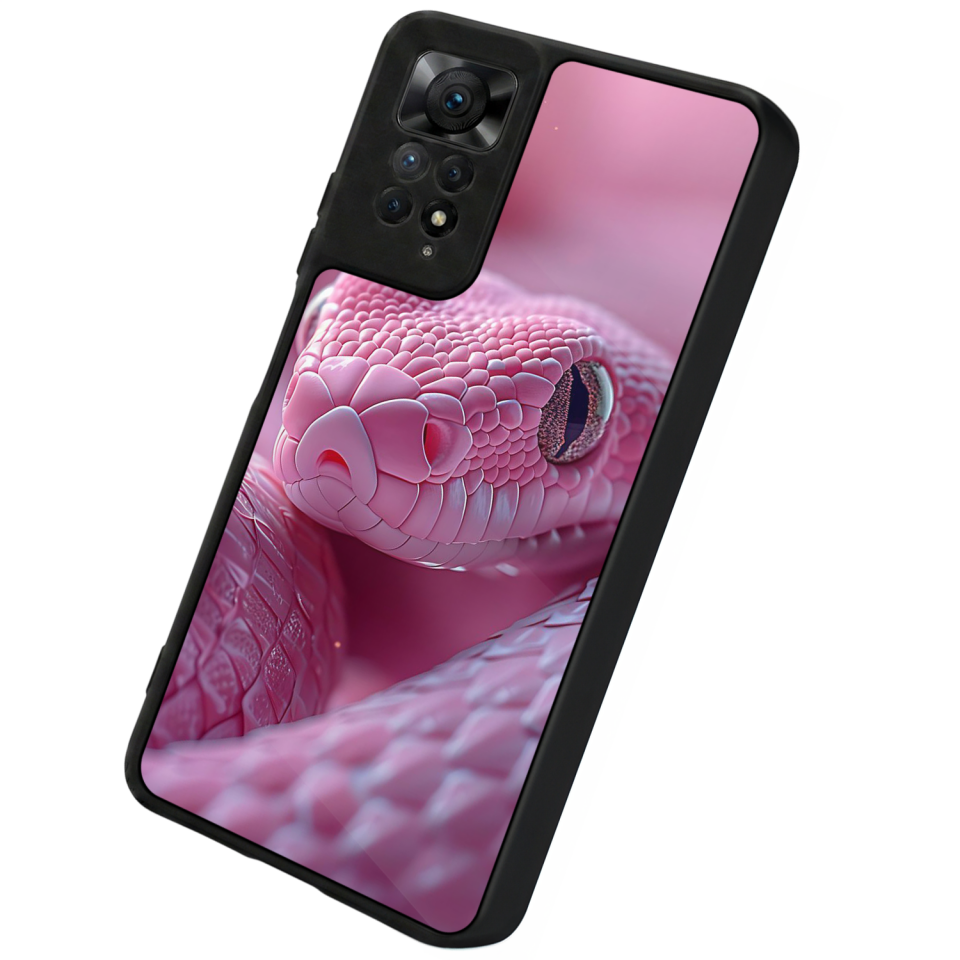 Xiaomi Redmi Note 11 Pro Uyumlu Yılan Tasarımlı Glossy Premium Kılıf