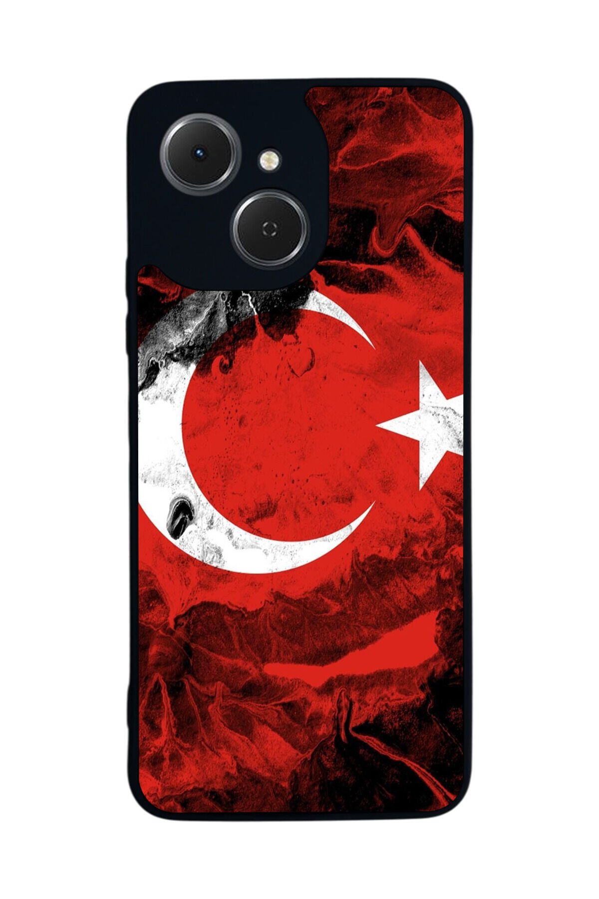 Tecno Spark 40C Uyumlu Türk Bayragi Tasarımlı Glossy Premium Kılıf