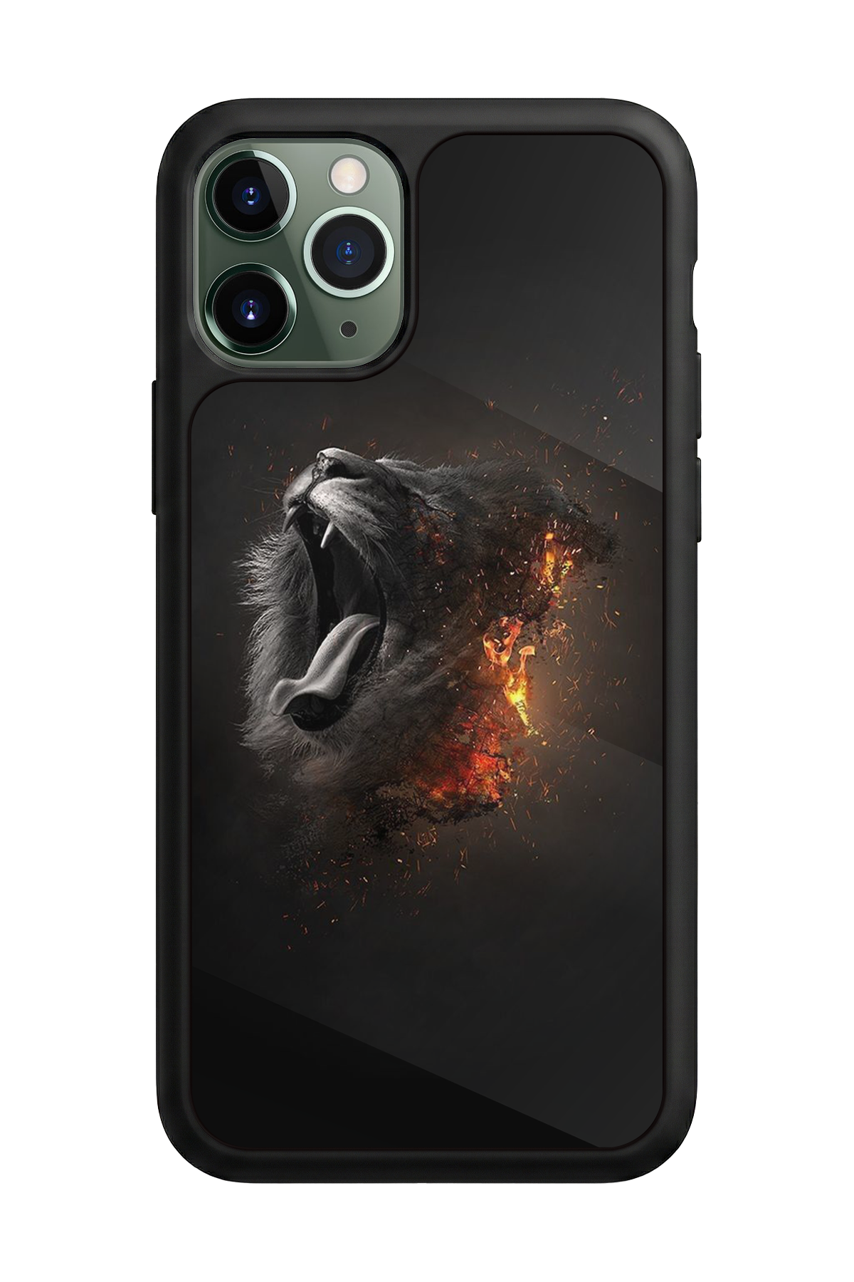 iPhone 11 Pro Max Uyumlu Aslan Tasarımlı Glossy Premium Kılıf