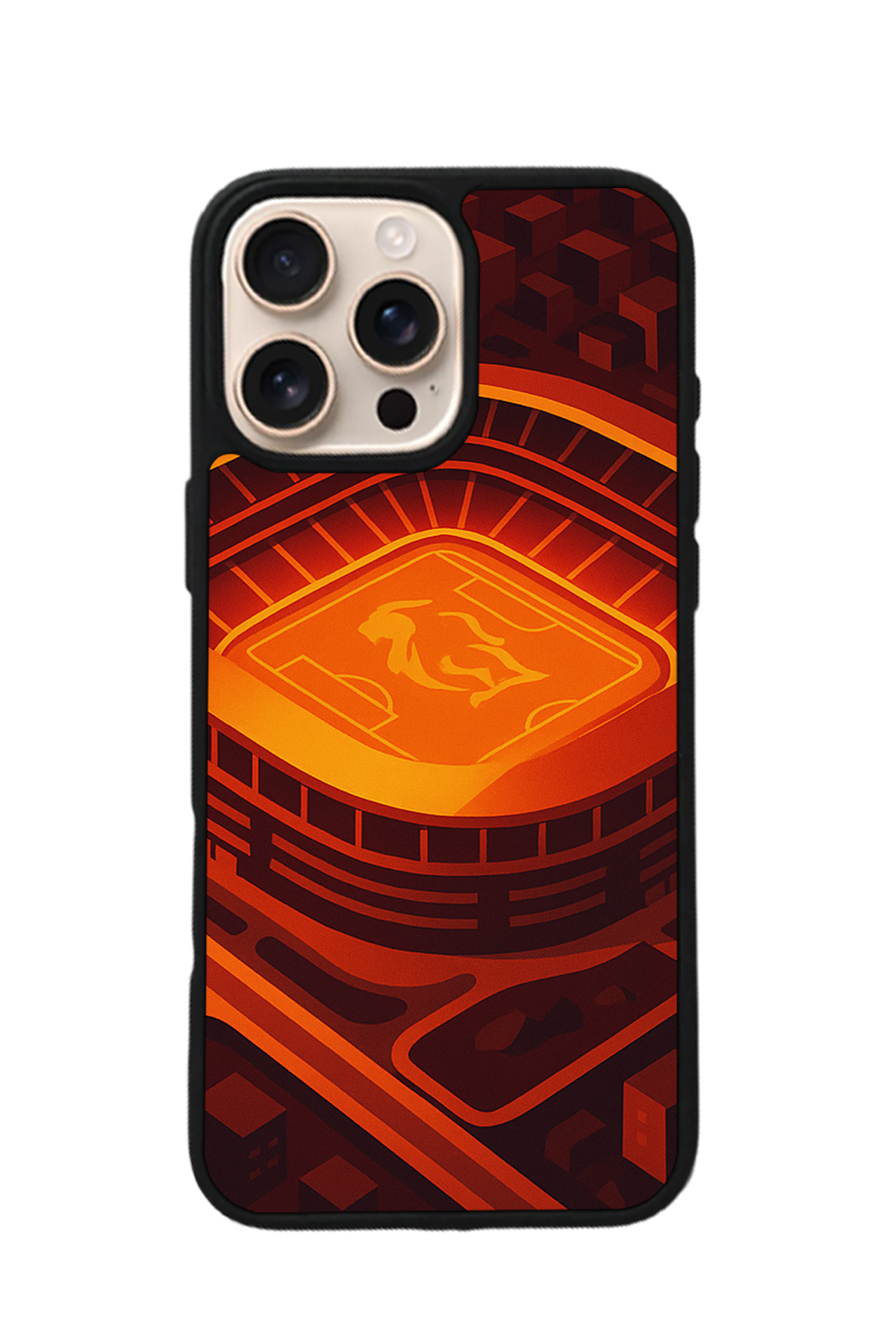 iPhone 14 Pro Uyumlu Aslan Tasarımlı Glossy Premium Kılıf