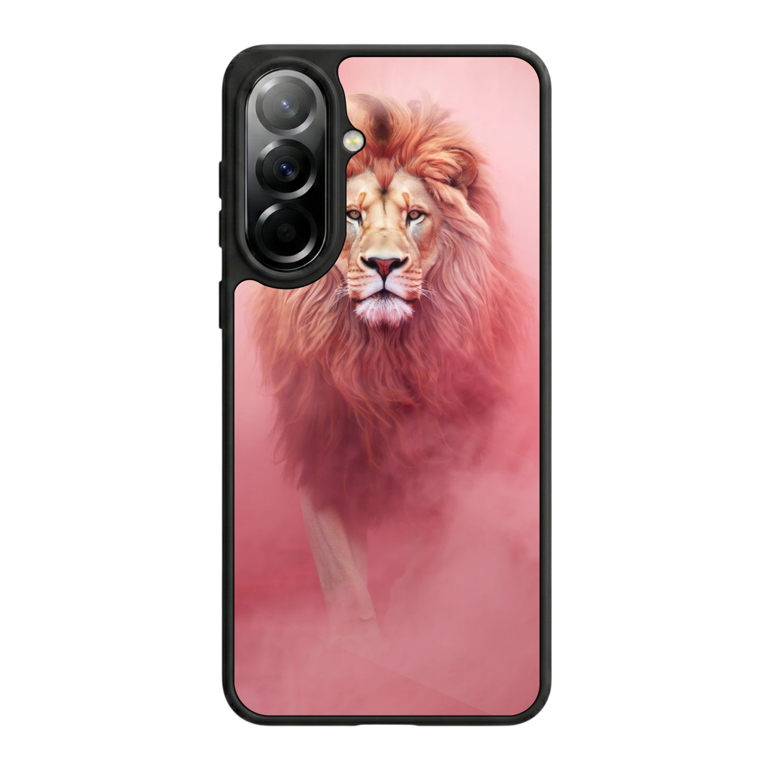 Samsung Galaxy A37 Uyumlu Aslan Tasarımlı Glossy Premium Kılıf