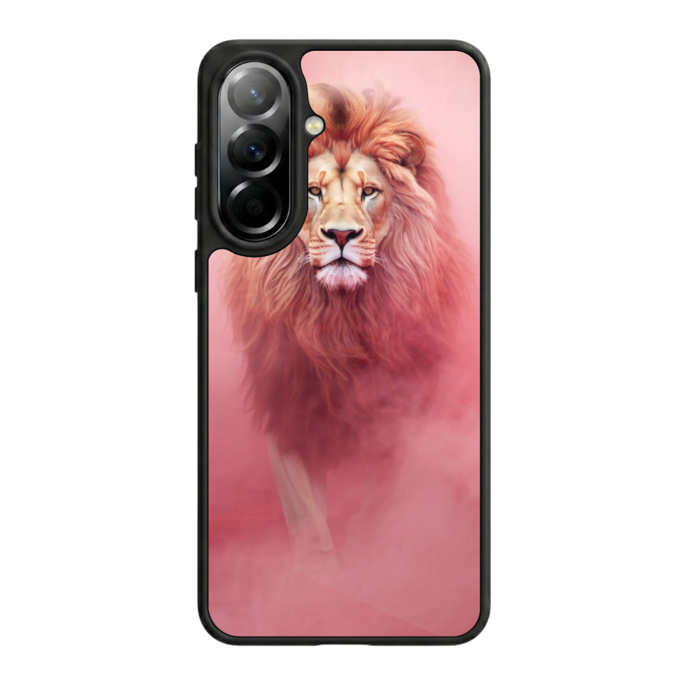 Samsung Galaxy A37 Uyumlu Aslan Tasarımlı Glossy Premium Kılıf