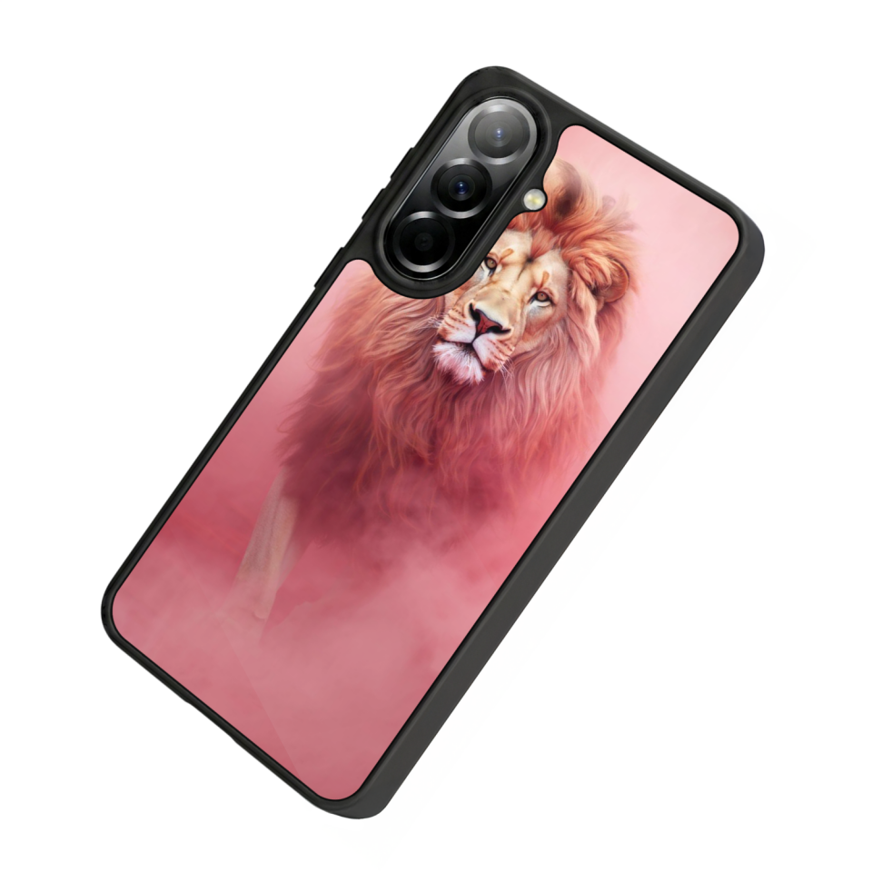 Samsung Galaxy A37 Uyumlu Aslan Tasarımlı Glossy Premium Kılıf