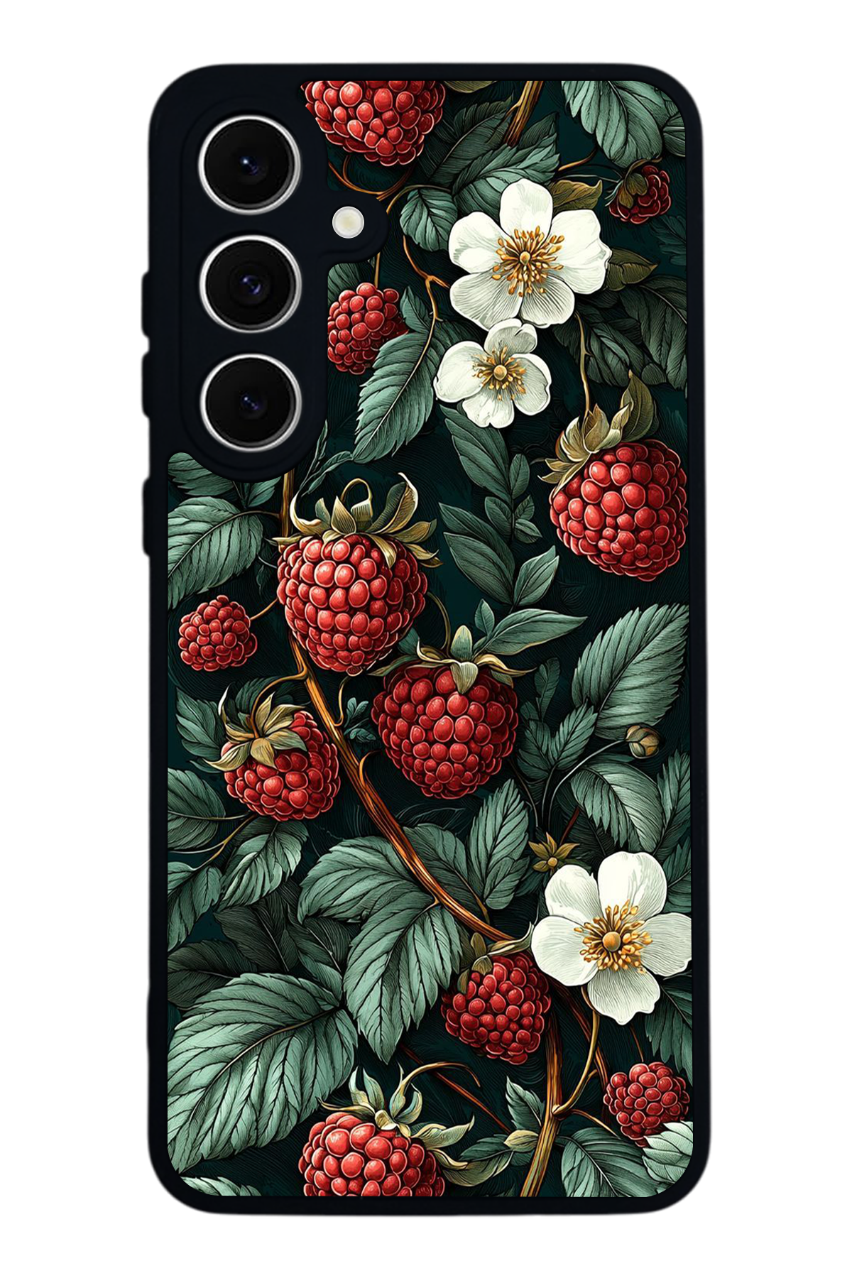 Samsung Galaxy S24 FE Uyumlu Botanik Tasarımlı Glossy Premium Kılıf