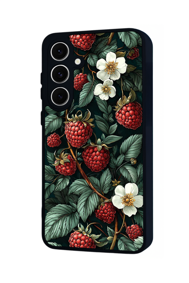 Samsung Galaxy S24 FE Uyumlu Botanik Tasarımlı Glossy Premium Kılıf