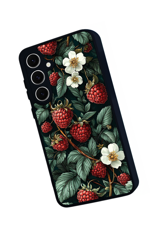 Samsung Galaxy S24 FE Uyumlu Botanik Tasarımlı Glossy Premium Kılıf