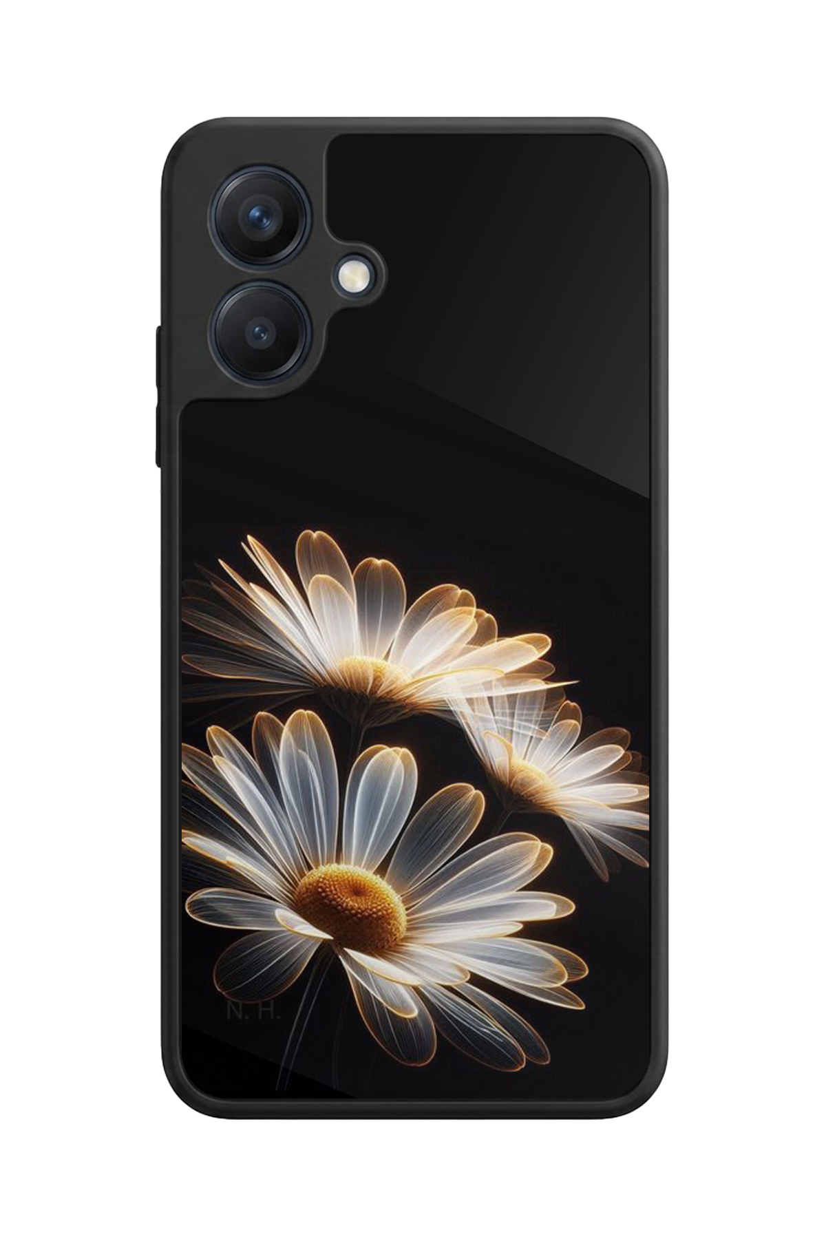 Samsung Galaxy A07 Uyumlu Cicek Tasarımlı Glossy Premium Kılıf