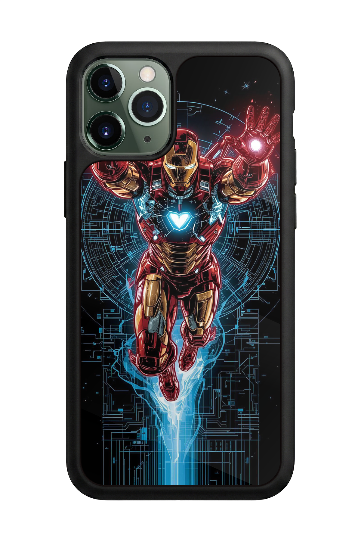 iPhone 11 Pro Uyumlu Iron Man ( Demir Adam ) Tasarımlı Glossy Premium Kılıf