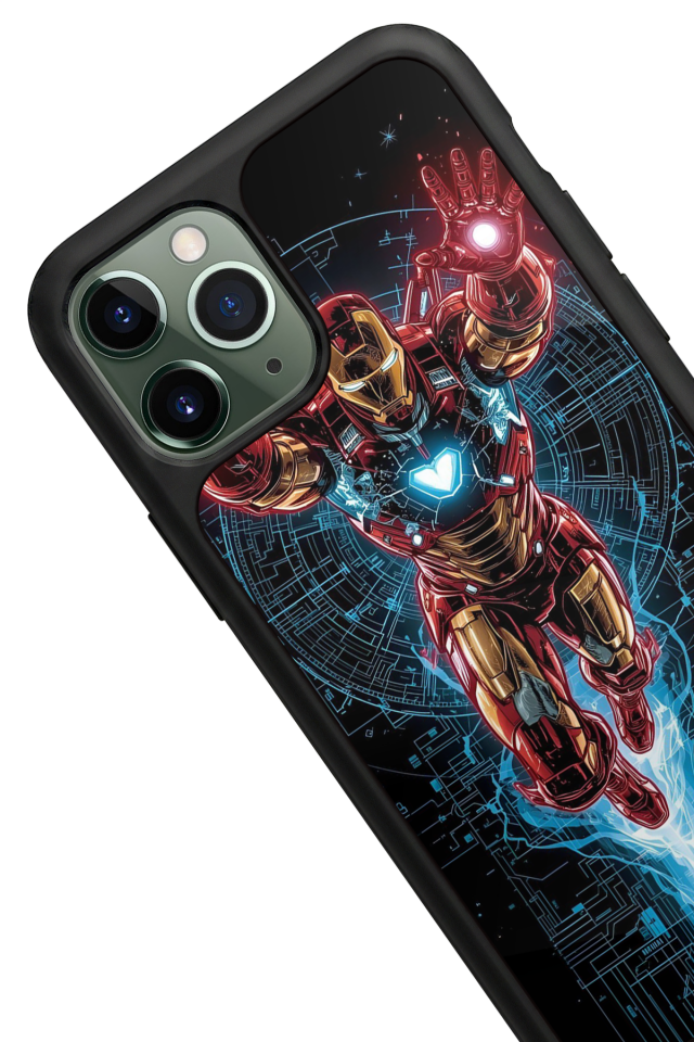 iPhone 11 Pro Uyumlu Iron Man ( Demir Adam ) Tasarımlı Glossy Premium Kılıf