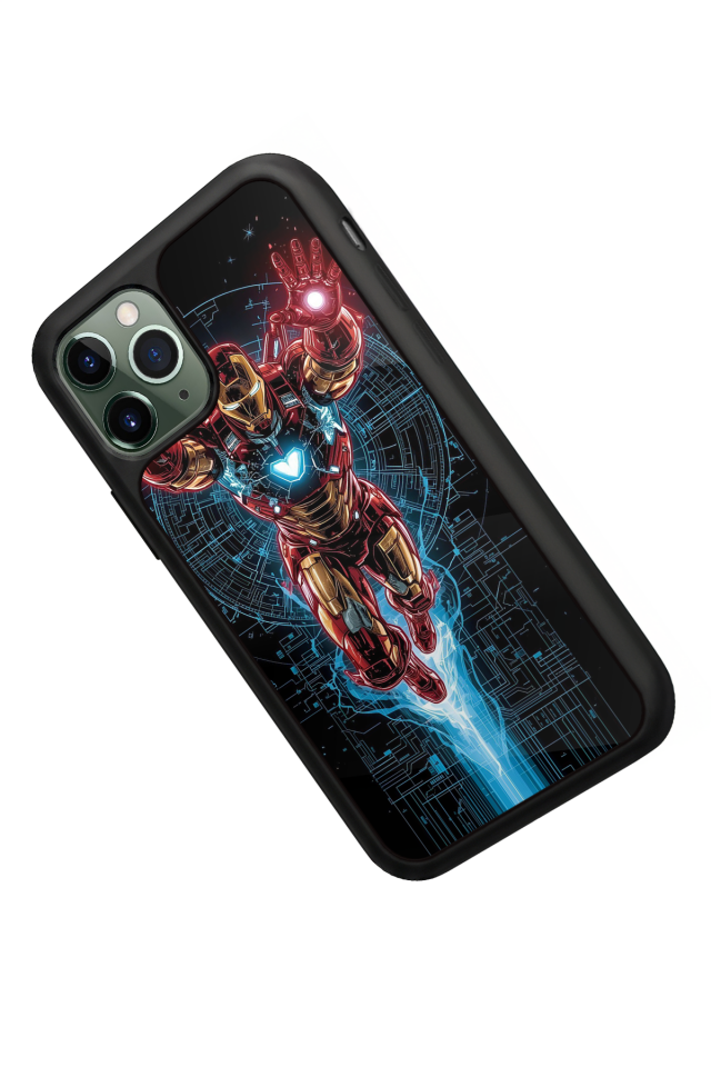 iPhone 11 Pro Uyumlu Iron Man ( Demir Adam ) Tasarımlı Glossy Premium Kılıf