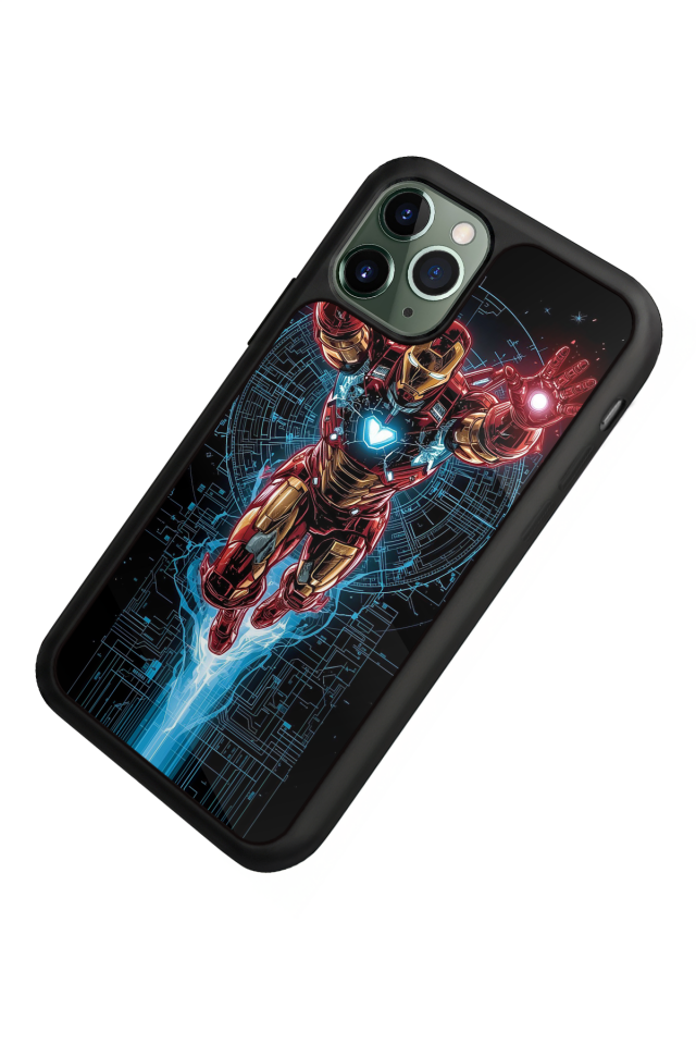 iPhone 11 Pro Uyumlu Iron Man ( Demir Adam ) Tasarımlı Glossy Premium Kılıf