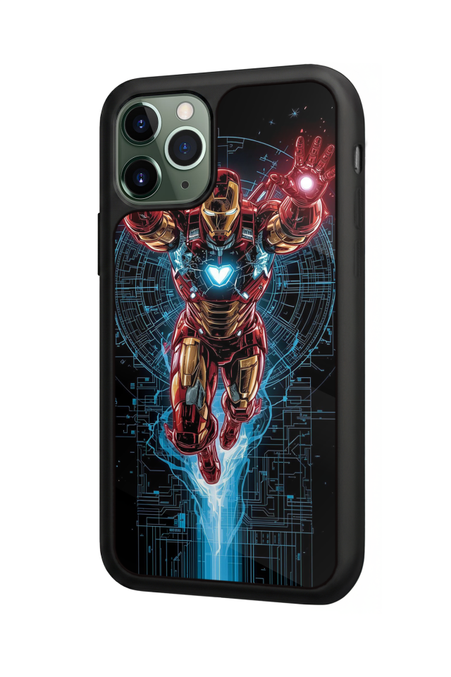 iPhone 11 Pro Uyumlu Iron Man ( Demir Adam ) Tasarımlı Glossy Premium Kılıf