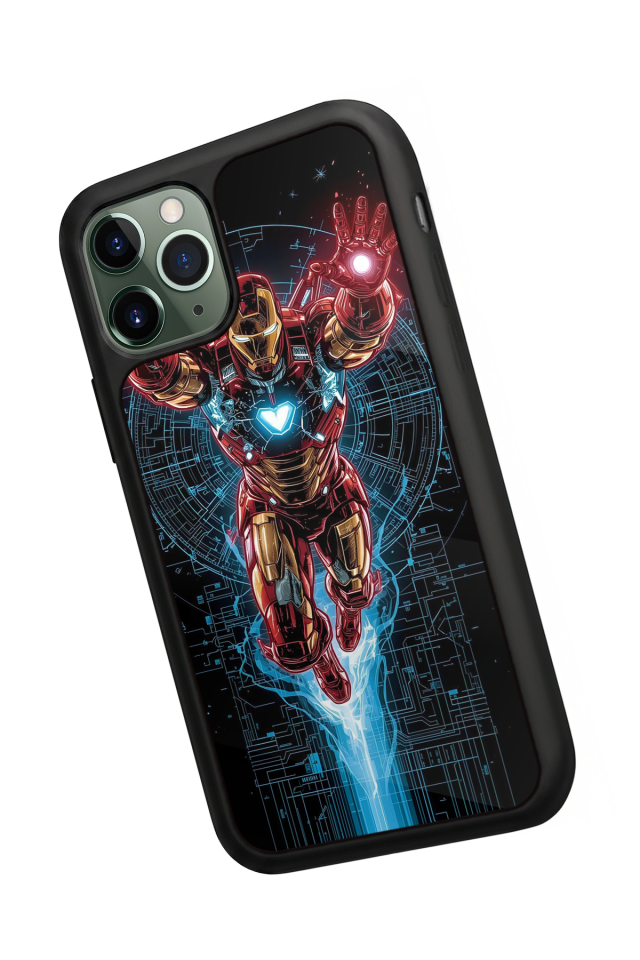 iPhone 11 Pro Uyumlu Iron Man ( Demir Adam ) Tasarımlı Glossy Premium Kılıf