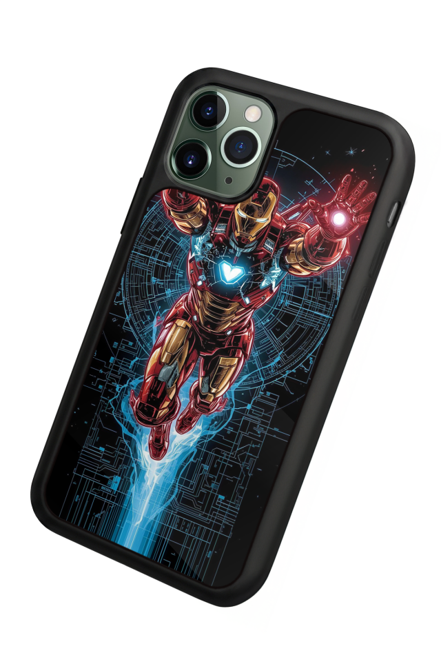 iPhone 11 Pro Uyumlu Iron Man ( Demir Adam ) Tasarımlı Glossy Premium Kılıf