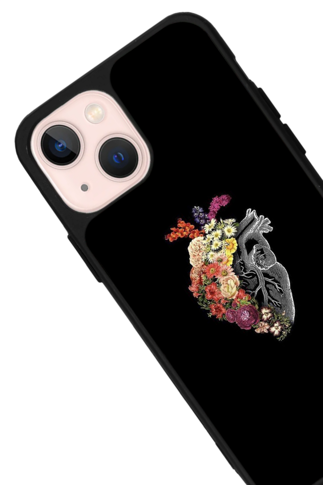 iPhone 14 Plus Uyumlu Kalp Love Tasarımlı Glossy Premium Kılıf