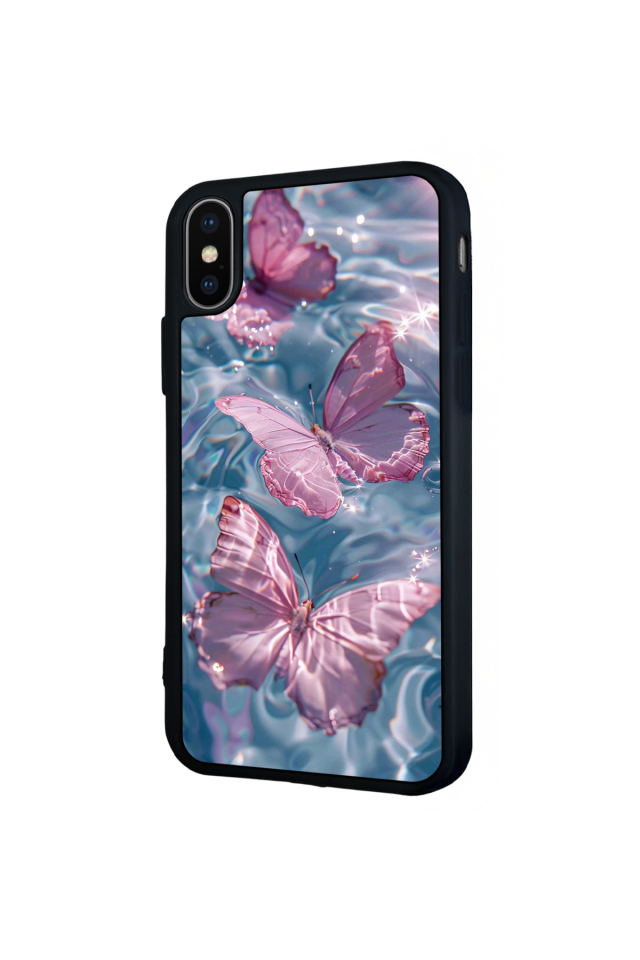 iPhone XS Max Uyumlu Kelebek Tasarımlı Glossy Premium Kılıf