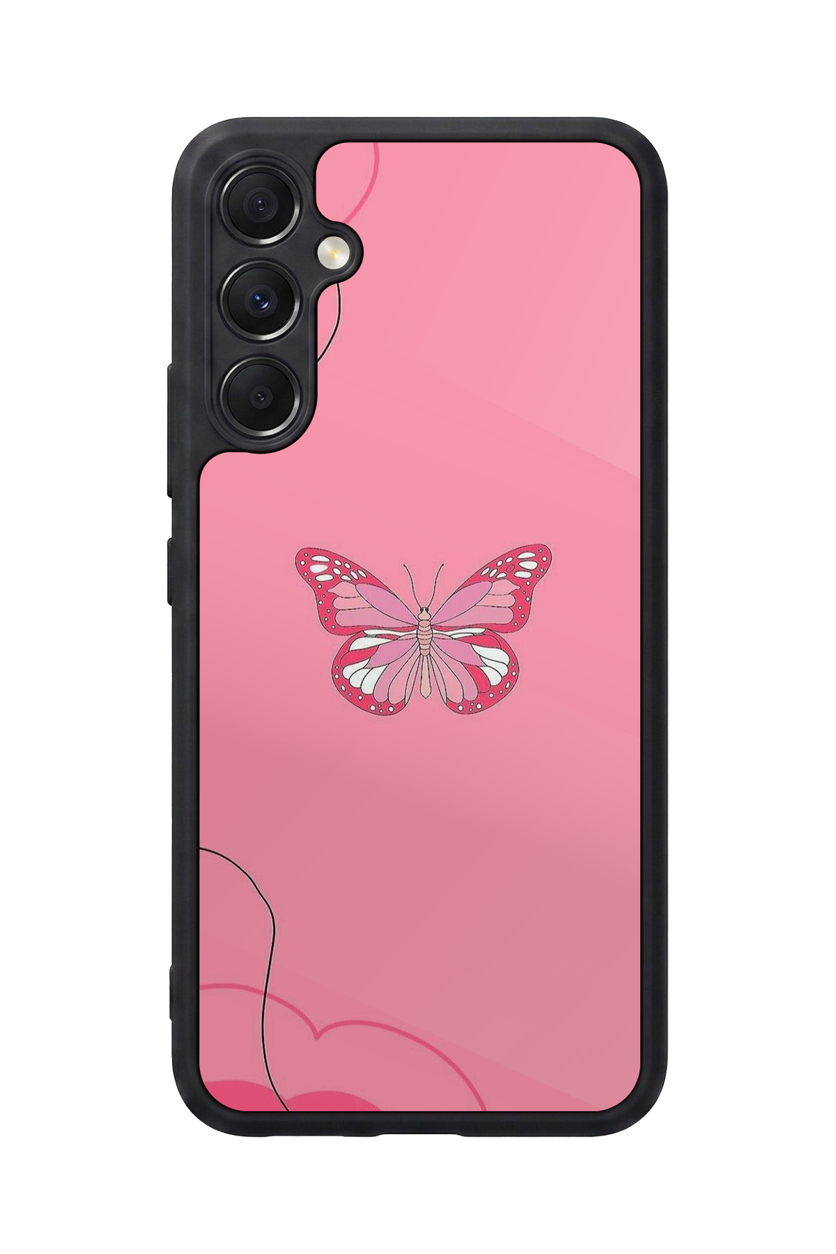 Samsung Galaxy A34 Uyumlu Kelebek Tasarımlı Glossy Premium Kılıf