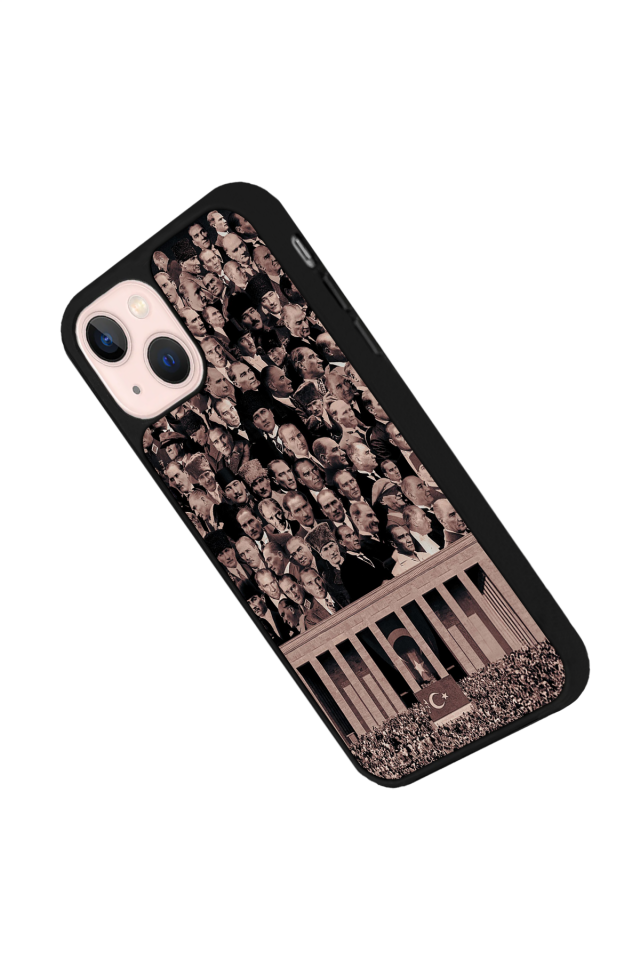 iPhone 13 Mini Uyumlu Mustafa Kemal Ataturk Tasarımlı Glossy Premium Kılıf