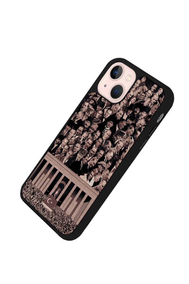 iPhone 13 Mini Uyumlu Mustafa Kemal Ataturk Tasarımlı Glossy Premium Kılıf