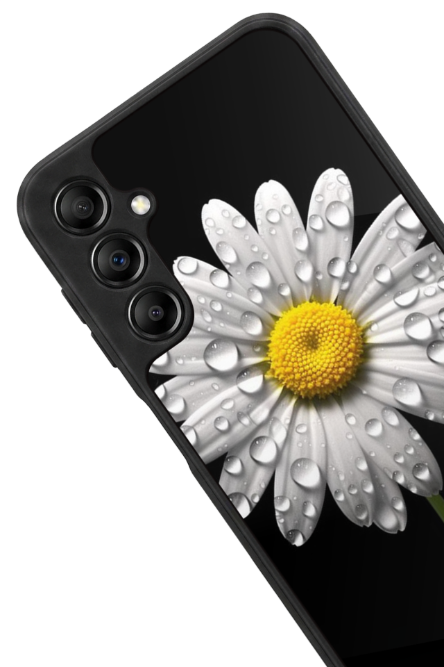 Samsung Galaxy A14 Uyumlu Papatya Tasarımlı Glossy Premium Kılıf