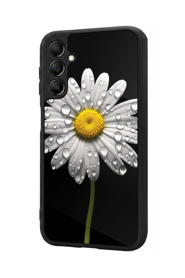 Samsung Galaxy A14 Uyumlu Papatya Tasarımlı Glossy Premium Kılıf
