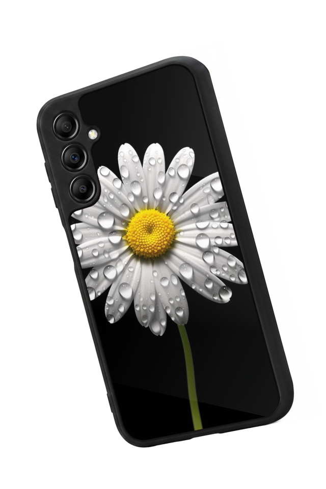 Samsung Galaxy A14 Uyumlu Papatya Tasarımlı Glossy Premium Kılıf