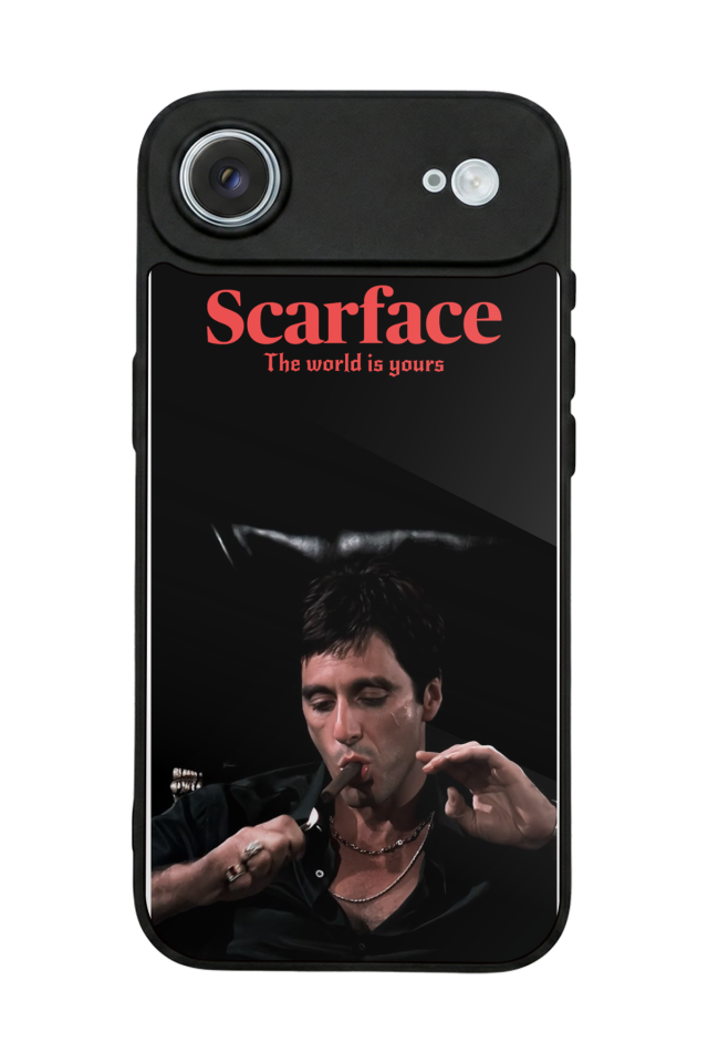 iPhone 17 Air Uyumlu Scarface Tasarımlı Glossy Premium Kılıf