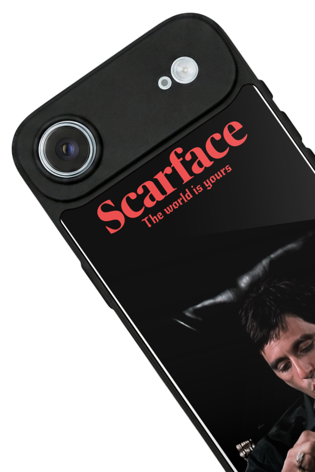 iPhone 17 Air Uyumlu Scarface Tasarımlı Glossy Premium Kılıf