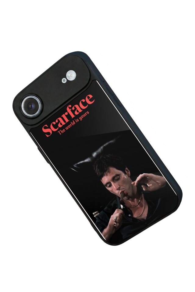 iPhone 17 Air Uyumlu Scarface Tasarımlı Glossy Premium Kılıf