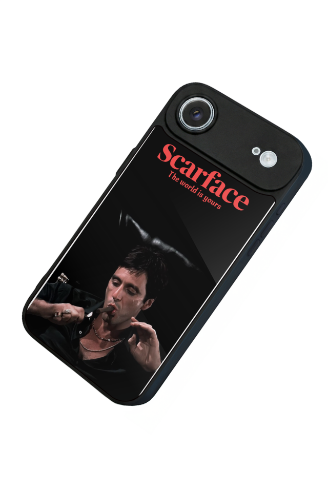 iPhone 17 Air Uyumlu Scarface Tasarımlı Glossy Premium Kılıf