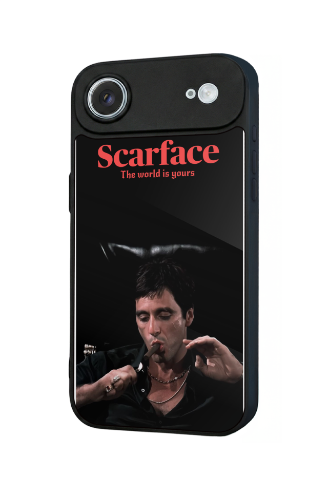 iPhone 17 Air Uyumlu Scarface Tasarımlı Glossy Premium Kılıf