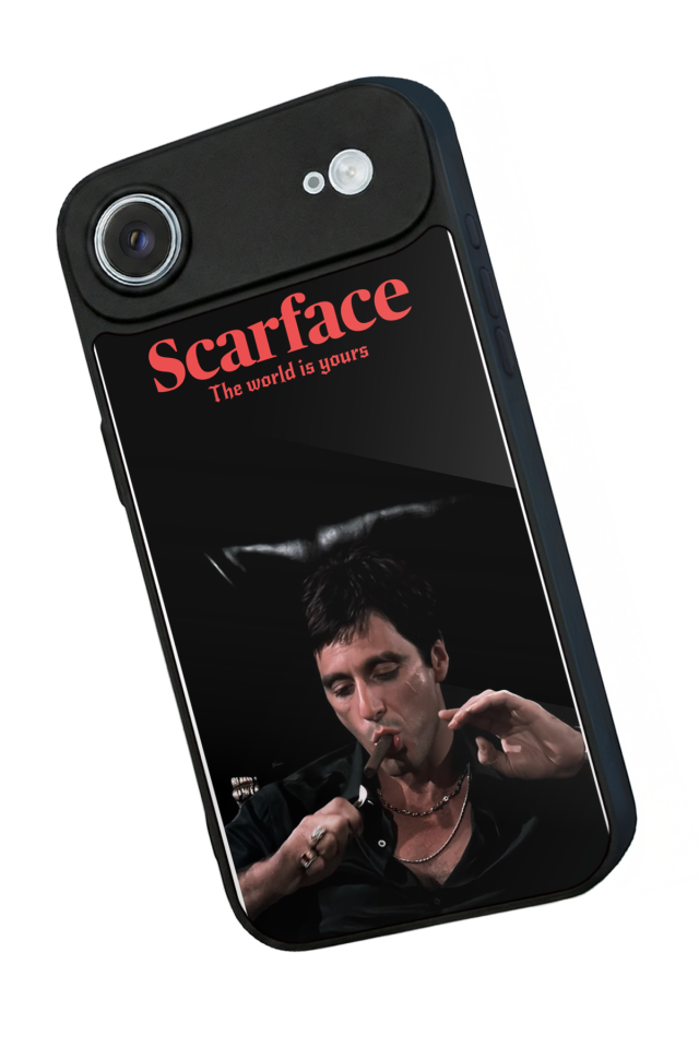 iPhone 17 Air Uyumlu Scarface Tasarımlı Glossy Premium Kılıf