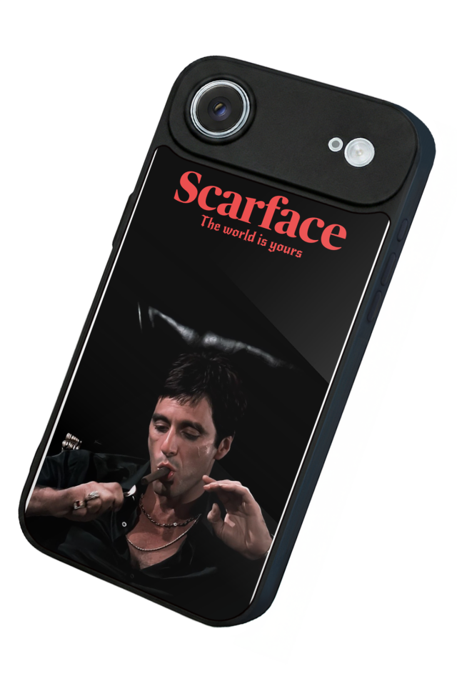 iPhone 17 Air Uyumlu Scarface Tasarımlı Glossy Premium Kılıf