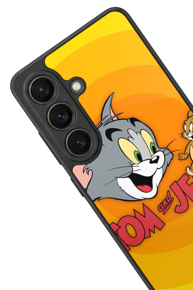 Samsung Galaxy S26 Uyumlu Tom And Jerry Tasarımlı Glossy Premium Kılıf