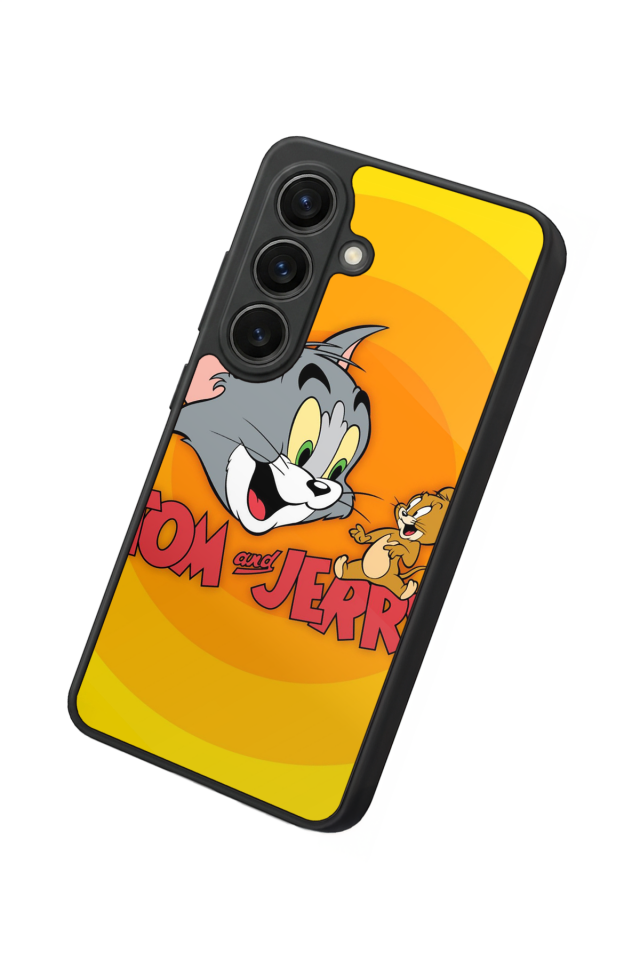 Samsung Galaxy S26 Uyumlu Tom And Jerry Tasarımlı Glossy Premium Kılıf
