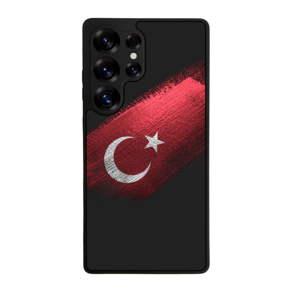 Samsung Galaxy S25 Ultra Uyumlu Türk Bayragi Tasarımlı Glossy Premium Kılıf
