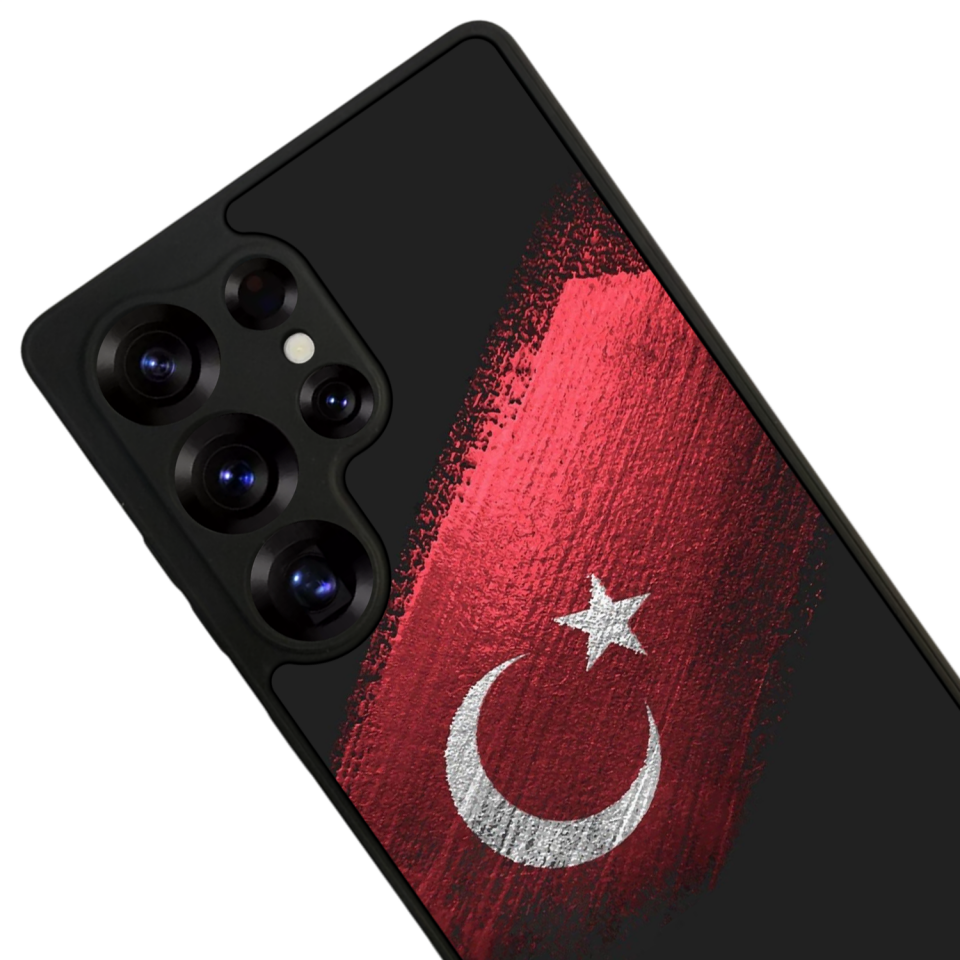 Samsung Galaxy S25 Ultra Uyumlu Türk Bayragi Tasarımlı Glossy Premium Kılıf