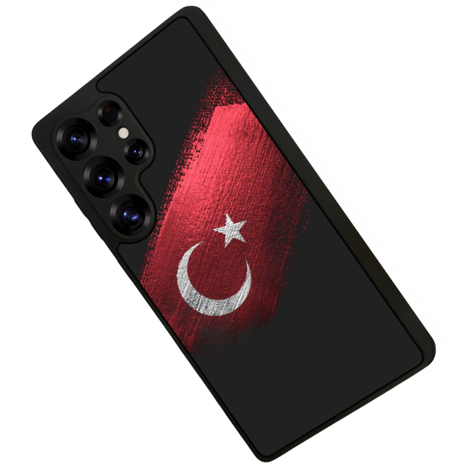 Samsung Galaxy S25 Ultra Uyumlu Türk Bayragi Tasarımlı Glossy Premium Kılıf