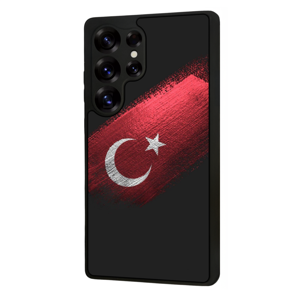 Samsung Galaxy S25 Ultra Uyumlu Türk Bayragi Tasarımlı Glossy Premium Kılıf