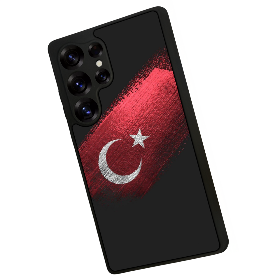 Samsung Galaxy S25 Ultra Uyumlu Türk Bayragi Tasarımlı Glossy Premium Kılıf