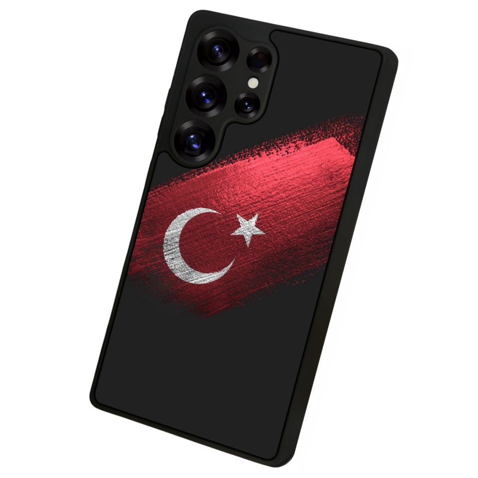 Samsung Galaxy S25 Ultra Uyumlu Türk Bayragi Tasarımlı Glossy Premium Kılıf