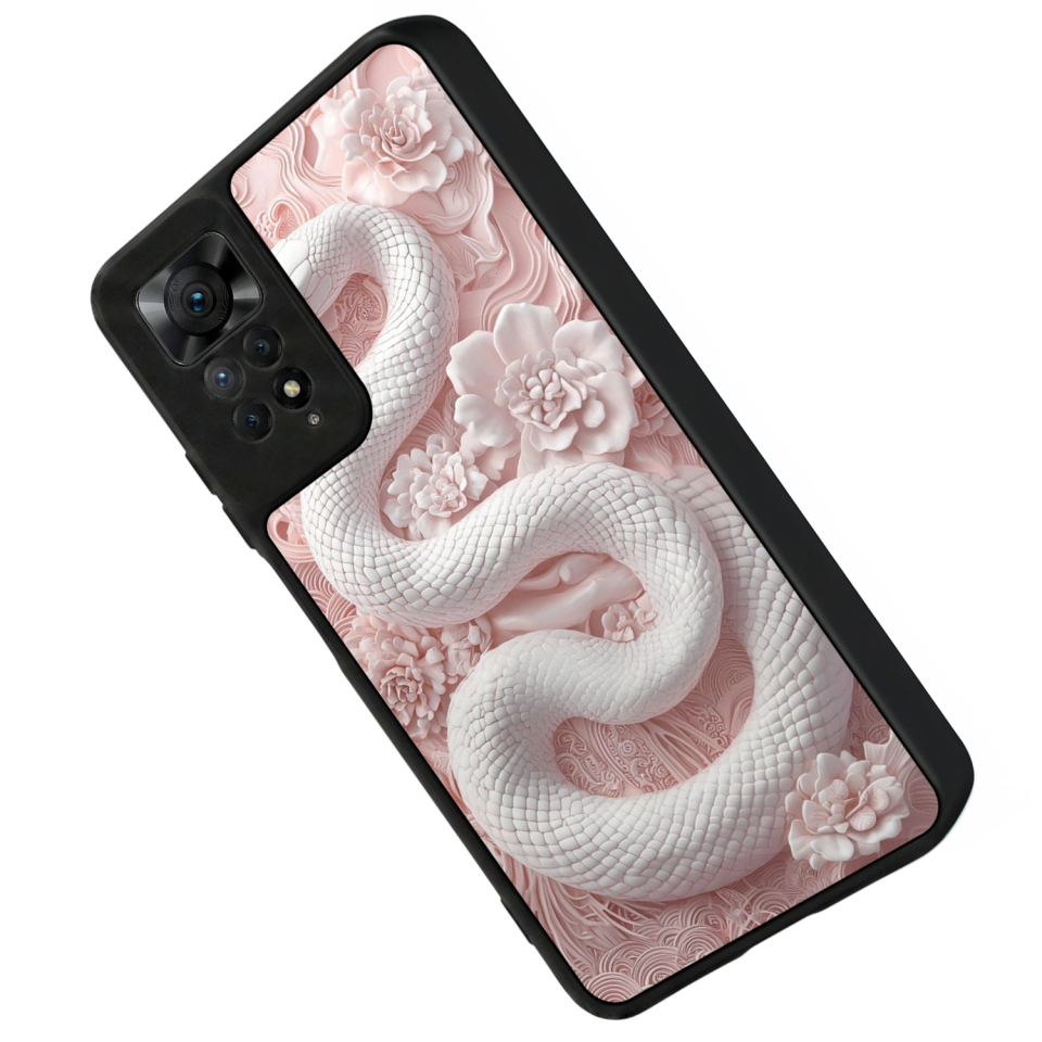 Xiaomi Redmi Note 11 Pro Uyumlu Yılan Tasarımlı Glossy Premium Kılıf