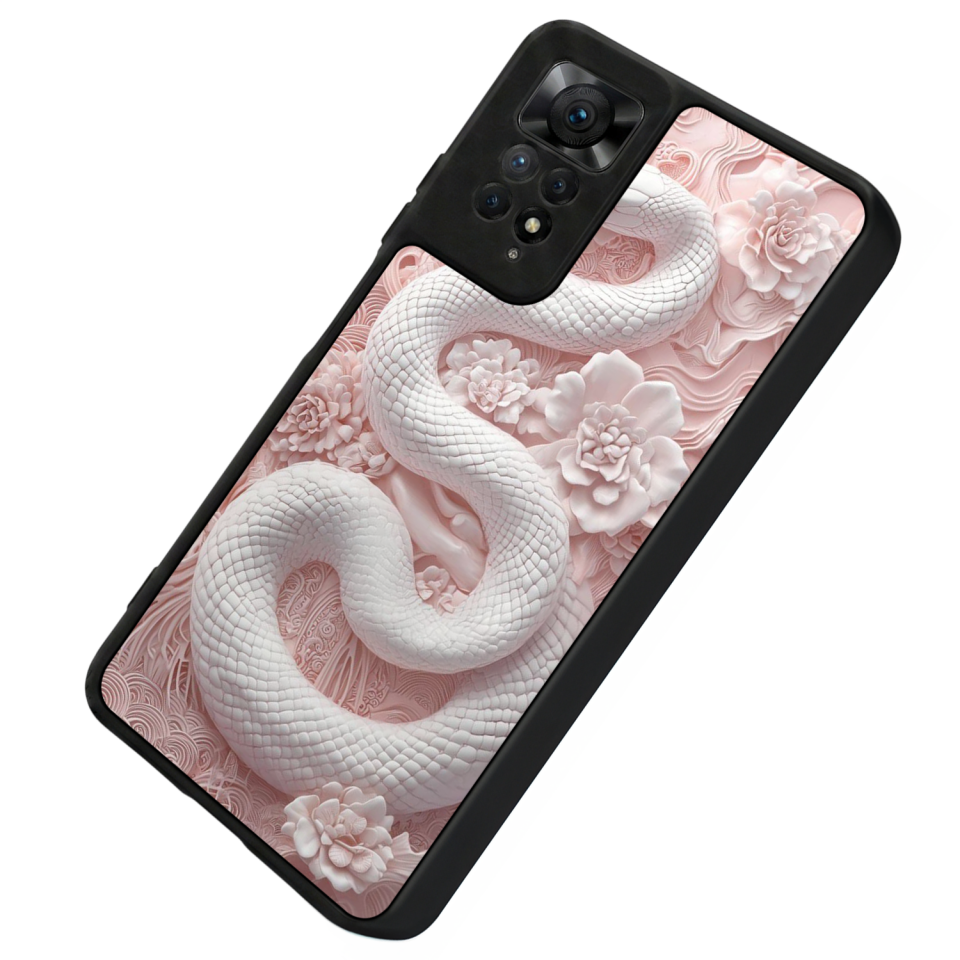 Xiaomi Redmi Note 11 Pro Uyumlu Yılan Tasarımlı Glossy Premium Kılıf