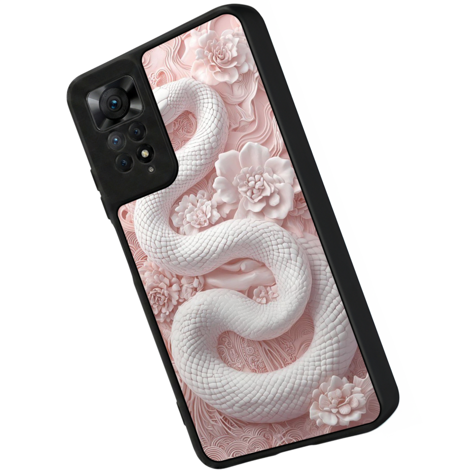Xiaomi Redmi Note 11 Pro Uyumlu Yılan Tasarımlı Glossy Premium Kılıf
